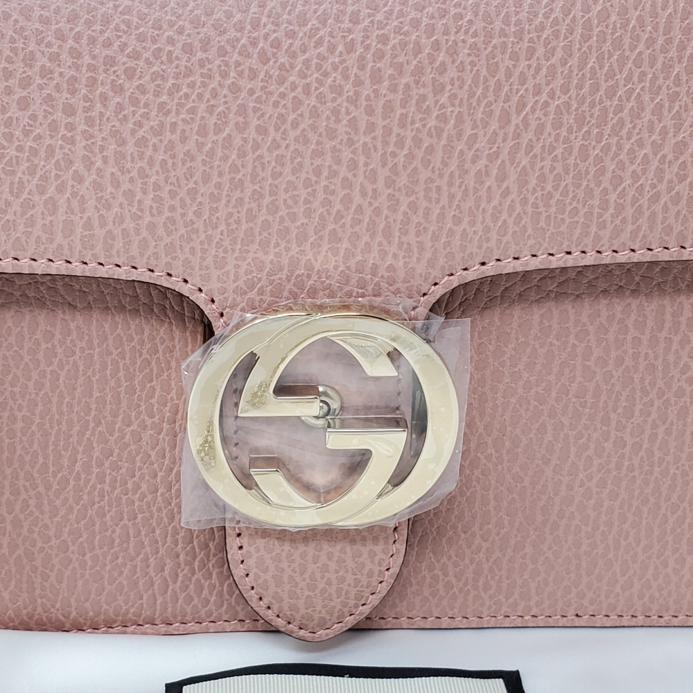 Gucci GG Interlocking Pink Crossbody Bag Brand New - Picture 6 of 13